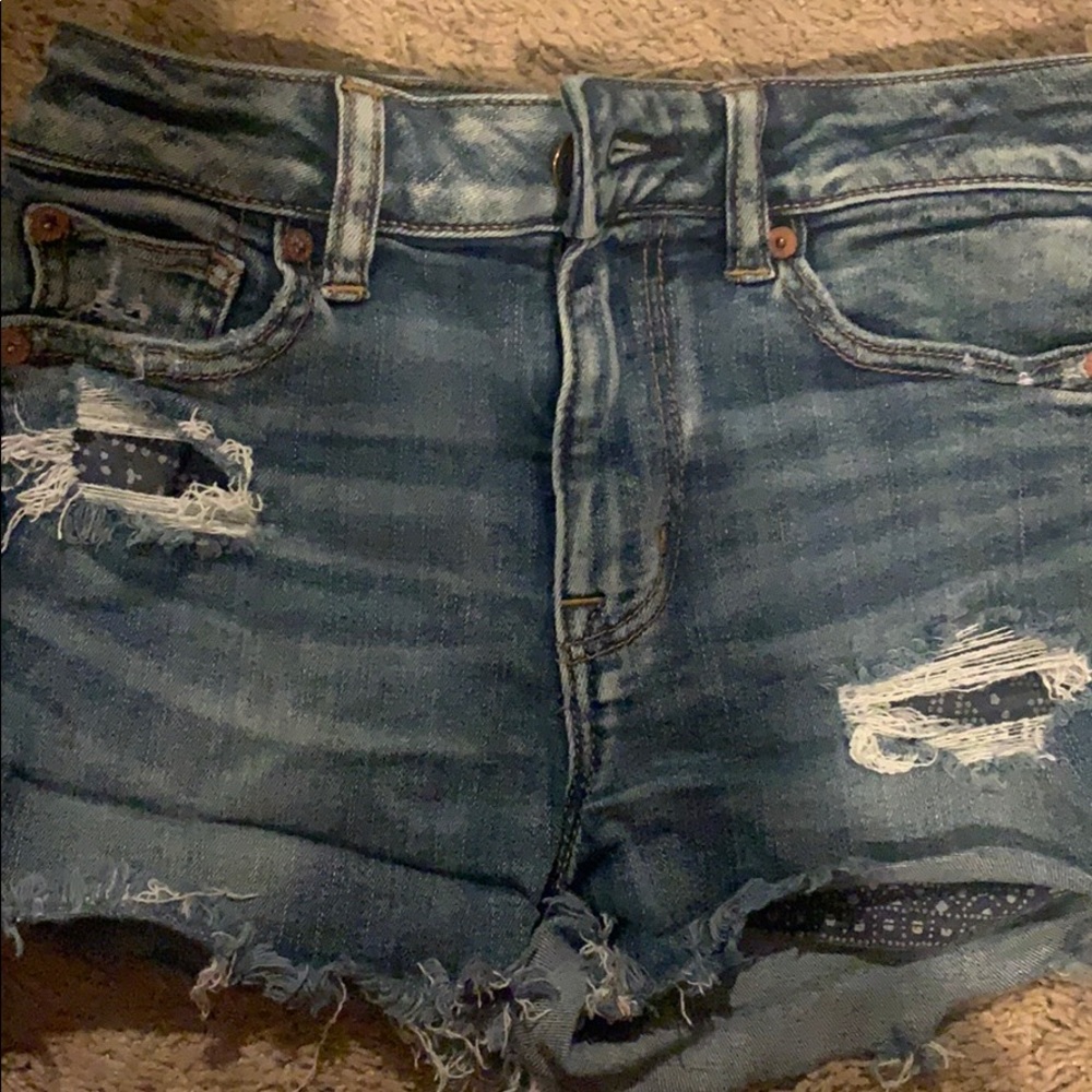 American Eagle High Rise Shortie Short 0
